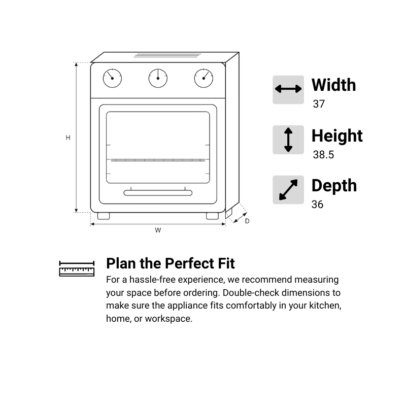 CAF-2001VMRP Air Fryer Oven