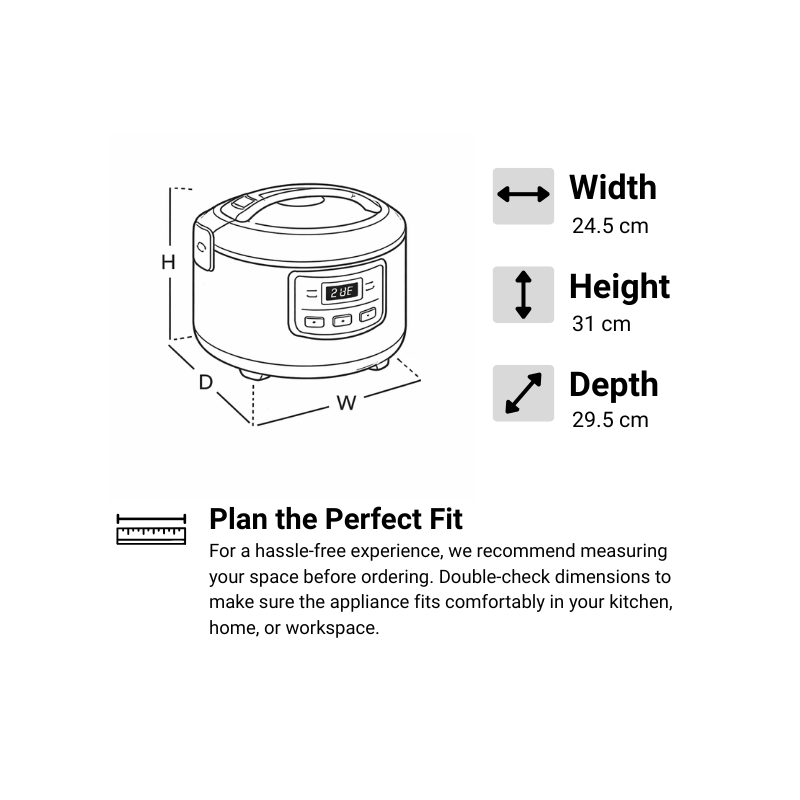 CRC-B151S Rice Cooker with Steamer