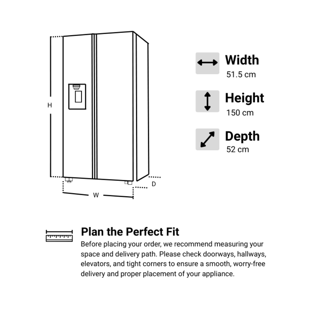 CRF-BDC752-MB Direct Cooling Refrigerator