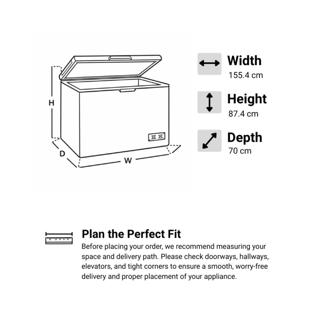 CRF-180FD Chest Freezer & Chiller Duo Solid Top