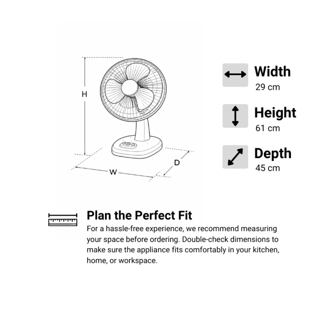 CDF-1216C 16″ Desk Fan